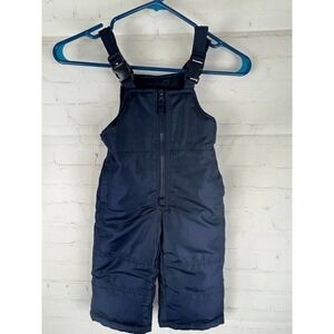 Boys Oshkosh B’gosh Youth Ski Overalls Snow Bib Blue Snowsuit Size 12 Months EUC